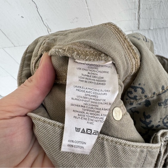 Free People We the Free Good Luck Mid-Rise Barrel Jeans in Taupe size 30L - Picture 7 of 8